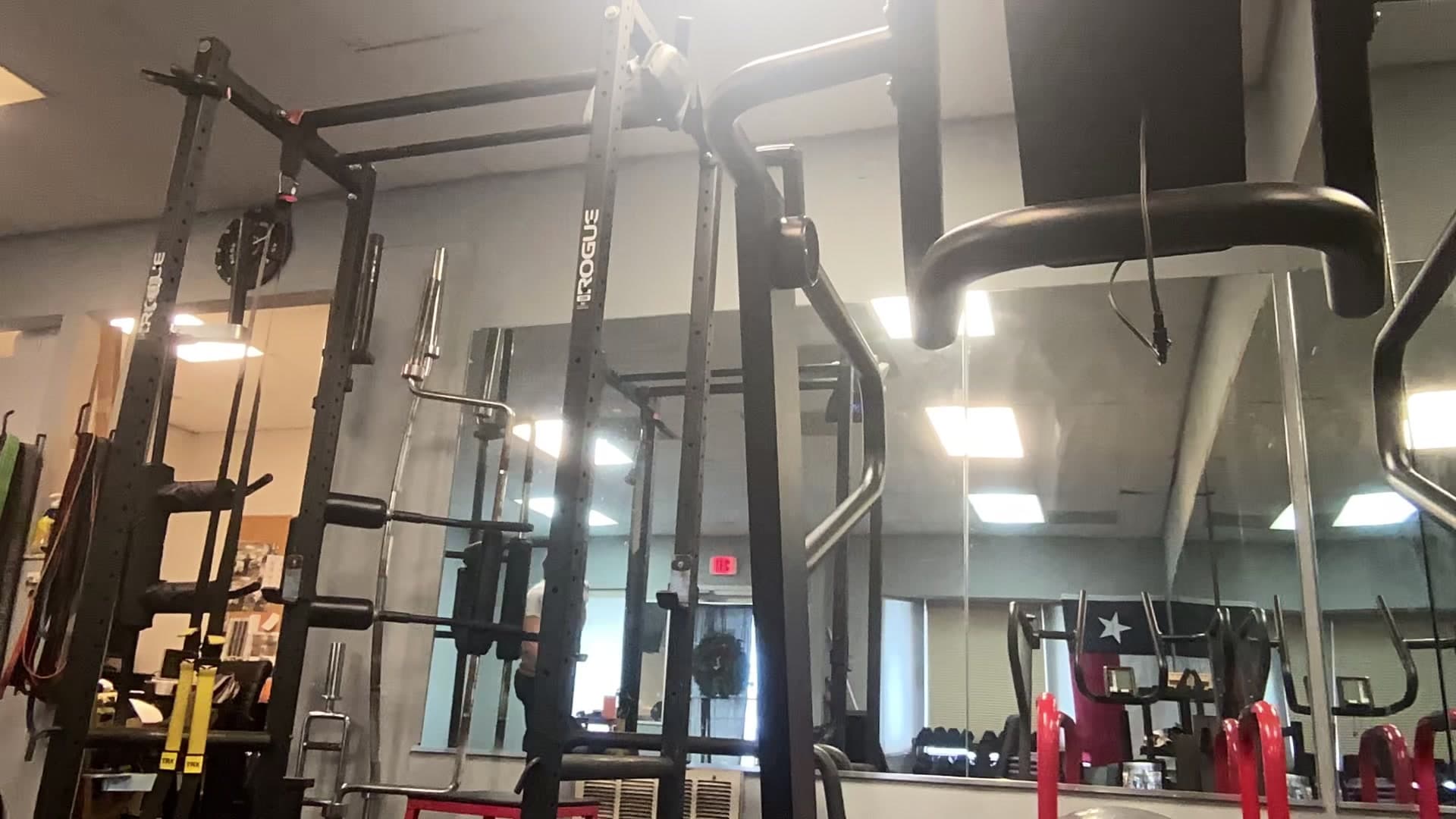 PowerHouseATX training rack and gym floor